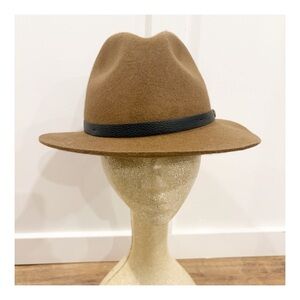 Callanan Millinery 100% Wool Classic Brown Fedora Hat